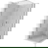 Mexen Exo cabine de douche carrée pivotante 80 x 80 cm, transparent, chromé - 8110-080-080-01-00