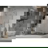Mexen Lima cabine de douche pliante 80 x 120 cm, transparent, chrome + receveur plat, noir - 856-080-120-01-00-4070