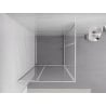 Mexen Exo-R Duo cabine de douche carrée pivotante 90 x 90 cm, transparente, chromée - 8110-090-090-01-00