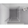 Mexen Exo-R Duo cabine de douche carrée pivotante 100 x 100 cm, transparent, chrome - 8110-100-100-01-00