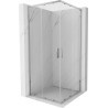 Mexen Exo-S Duo cabine de douche carrée coulissante 70 x 70 cm, transparent, chrome - 8111-070-070-01-00