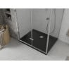 Mexen Lima cabine de douche pliante 90 x 120 cm, transparent, chrome + receveur Flat, noir - 856-090-120-01-00-4070