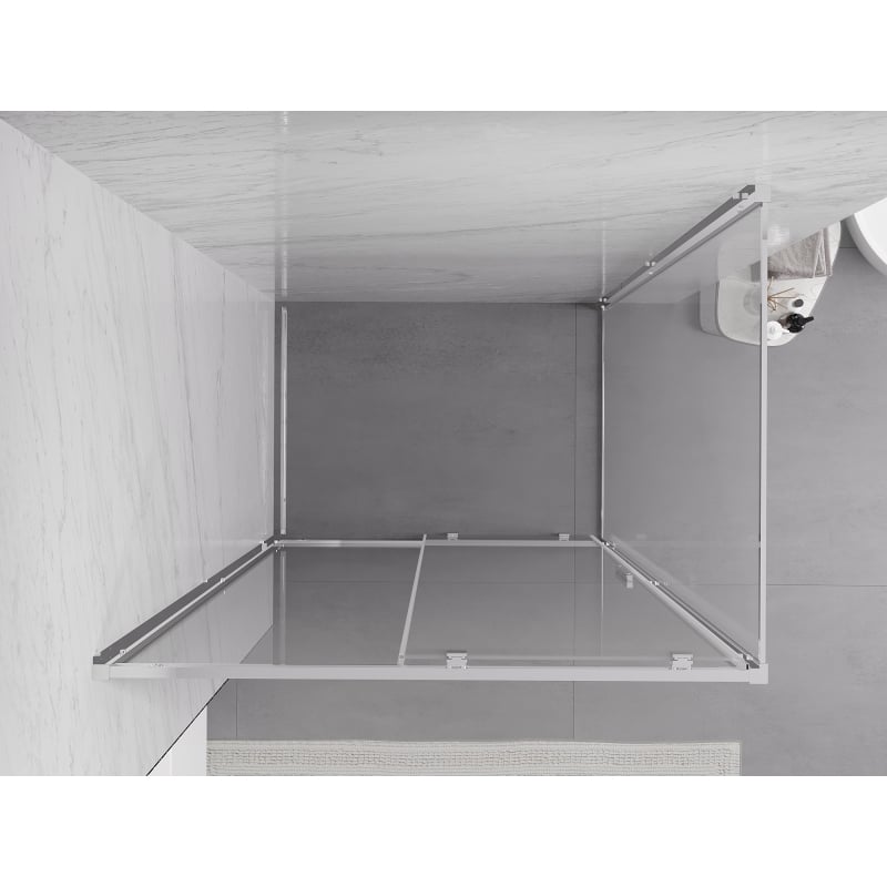 Mexen Exo cabine de douche coulissante 90 x 70 cm, transparent, chromé - 8151-090-070-01-00