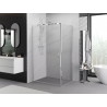 Mexen Exo-BR cabine de douche pivotante 80 x 70 cm, transparente, chrome - 8181-080-070-01-00