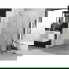 Mexen Exo cabine de douche pivotante 100 x 70 cm, transparent, chrome - 8181-100-070-01-00