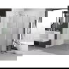 Mexen Exo cabine de douche pivotante 100 x 70 cm, transparent, chrome - 8181-100-070-01-00