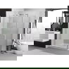 Mexen Exo cabine de douche pivotante 100 x 70 cm, transparent, chrome - 8181-100-070-01-00