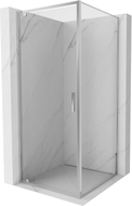 Mexen Exo-BR cabine de douche battante 75 x 75 cm, transparent, chrome - 8181-075-075-01-00