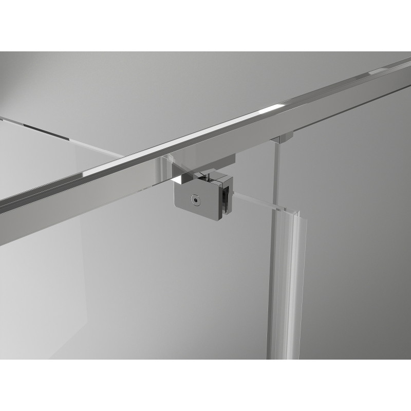 Mexen Exo-BR cabine de douche pivotante 85 x 80 cm, transparente, chrome - 8181-085-080-01-00
