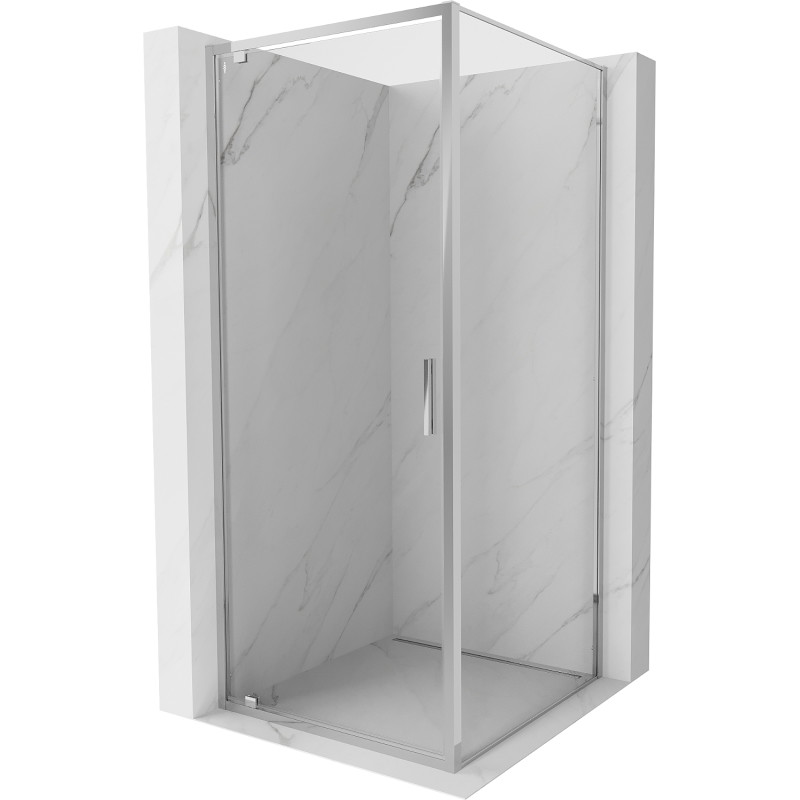 Mexen Exo-BR Cabine de douche pivotante 85 x 85 cm, transparente, chrome - 8181-085-085-01-00