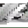 Mexen Exo cabine de douche battante 85 x 85 cm, transparent, chrome - 8181-085-085-01-00