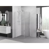 Mexen Exo-BR Cabine de douche pivotante 85 x 85 cm, transparente, chrome - 8181-085-085-01-00