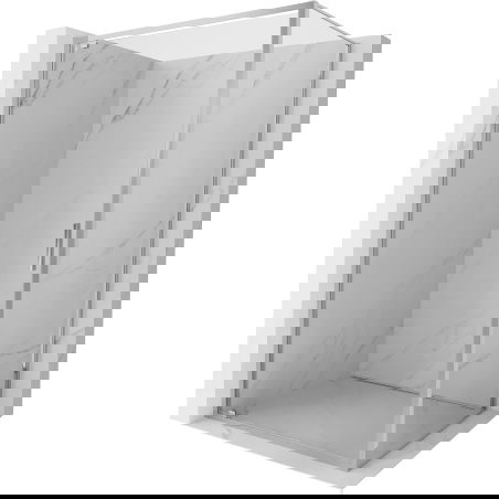 Mexen Exo cabine de douche pivotante 75 x 90 cm, transparente, chrome - 8181-075-090-01-00