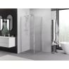 Mexen Exo-BR cabine de douche battante 90 x 90 cm, transparent, chrome - 8181-090-090-01-00
