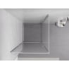 Mexen Exo-BR cabine de douche battante 90 x 90 cm, transparent, chrome - 8181-090-090-01-00