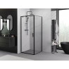 Mexen Exo-BR cabine de douche pivotante 70 x 70 cm, transparent, noir - 8181-070-070-70-00