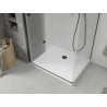 Mexen Lima cabine de douche pliante 70 x 110 cm, transparent, noire + receveur Flat, blanc - 856-070-110-70-00-4010B