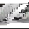 Mexen Exo cabine de douche pivotante 70 x 100 cm, transparent, chrome - 814-070-100-01-00