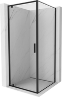 Cabine de douche pivotante Mexen Exo 85 x 85 cm, transparent, noir - 8181-085-085-70-00