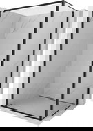 Mexen Exo cabine de douche pivotante 100 x 90 cm, transparent, noir - 8181-100-090-70-00