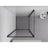 Mexen Exo-BR cabine de douche pivotante 90 x 90 cm, transparent, noir - 8181-090-090-70-00
