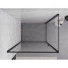 Mexen Exo-BR cabine de douche pivotante 100 x 90 cm, transparente, noire - 8181-100-090-70-00