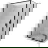 Mexen Exo cabine de douche coulissante 155 x 70 cm, transparent, noir - 8151-155-070-70-00