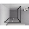 Mexen Exo-B Duo cabine de douche battante 100 x 100 cm, transparente, noire - 814-100-100-70-00