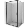 Mexen Exo-BR cabine de douche pivotante 70 x 100 cm, transparente, noire - 8181-070-100-70-00