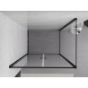 Mexen Exo-B Duo cabine de douche pivotante 100 x 80 cm, transparente, noire - 814-100-080-70-00