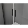 Mexen Exo-B Duo cabine de douche pivotante 100 x 80 cm, transparente, noire - 814-100-080-70-00