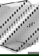 Mexen Exo cabine de douche à porte battante 80 x 85 cm, transparent, noir - 814-080-085-70-00