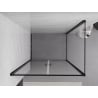 Mexen Exo-B Duo cabine de douche pivotante 70 x 95 cm, transparente, noire - 814-070-095-70-00