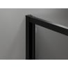Mexen Exo-B Duo cabine de douche pivotante 70 x 95 cm, transparente, noire - 814-070-095-70-00