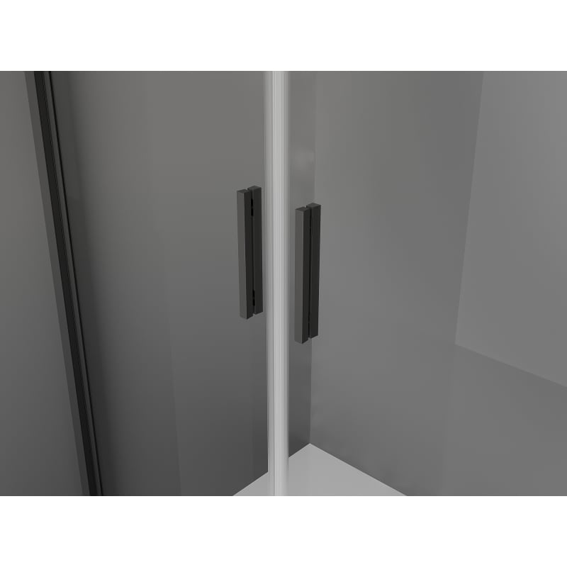 Mexen Exo cabine de douche pivotante 80 x 95 cm, transparent, noir - 814-080-095-70-00