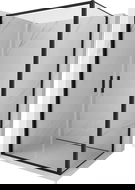 Mexen Exo cabine de douche pivotante 90 x 100 cm, transparent, noir - 814-090-100-70-00