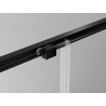 Mexen Exo-S cabine de douche coulissante 125 x 90 cm, transparente, noire - 8151-125-090-70-00