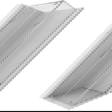 Mexen Exo cabine de douche pivotante 70 x 70 cm, transparent, chrome - 8182-070-070-01-00