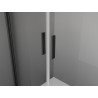 Mexen Exo-BR Duo portes de douche pivotantes doubles 70 cm, transparentes, noires - 8182-070-000-70-00