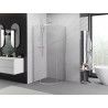 Mexen Exo-S cabine de douche demi-circulaire coulissante 70 x 70 cm, transparent, chromé - 8131-070-070-01-00