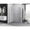 Mexen Exo-S cabine de douche asymétrique semi-circulaire coulissante 100 x 90 cm, transparent, chrome - 8131-100-090-01-00