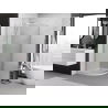 Mexen Exo cabine de douche semi-circulaire 100 x 100 cm, transparent, chrome - 8131-100-100-01-00