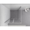 Mexen Exo-BR Duo cabine de douche à charnière 90 x 90 cm, transparent, chrome - 8182-090-090-01-00