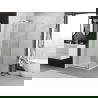 Cabine de douche pivotante Mexen Exo 100 x 100 cm, transparent, chrome - 8182-100-100-01-00