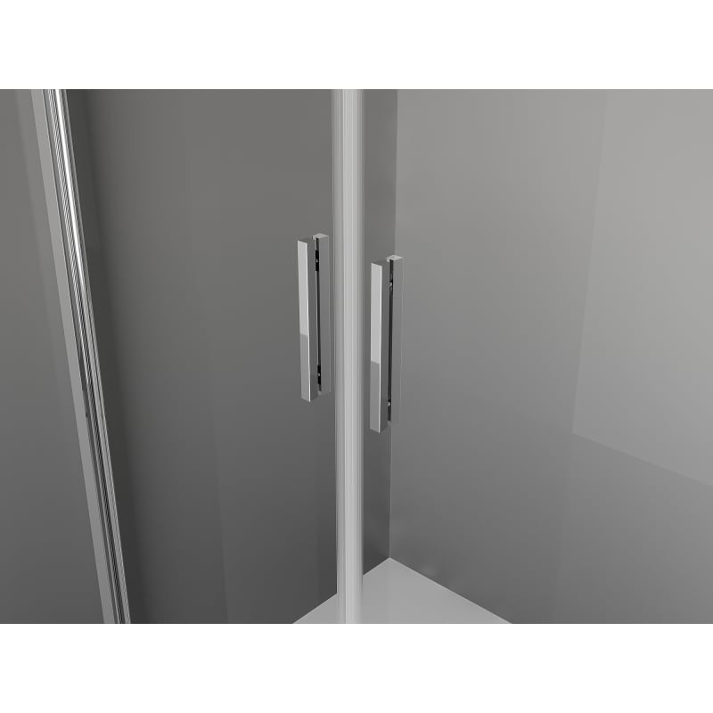 Mexen Exo cabine de douche pivotante 100 x 100 cm, transparent, chrome - 8182-100-100-01-00