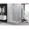 Mexen Exo-BR Duo cabine de douche pivotante 80 x 70 cm, transparent, chrome - 8182-080-070-01-00