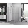 Mexen Exo-BR Duo cabine de douche pivotante 80 x 70 cm, transparent, chrome - 8182-080-070-01-00