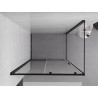 Mexen Exo-S cabine de douche coulissante 120 x 95 cm, transparente, noire - 8151-120-095-70-00