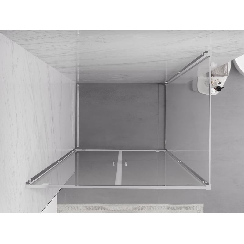 Mexen Exo cabine de douche pivotante 100 x 70 cm, transparent, chrome - 8182-100-070-01-00