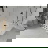 Mexen Lima cabine de douche pliante 100 x 80 cm, transparent, noir + receveur Flat, blanc - 856-100-080-70-00-4010B